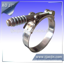 T type hose clamp with spring